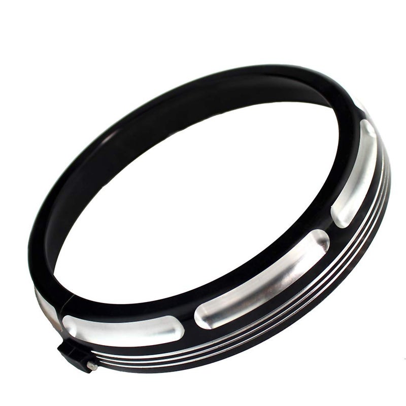 AQIMY Motorcycle 7" Burst Headlight Headlamp Trim Ring For Harley Touring Street Glide Road King Electra Glide 2006-2018 - Image 2